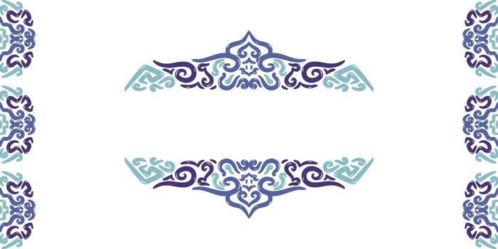 Intricate Symmetrical Header Divider Template vector