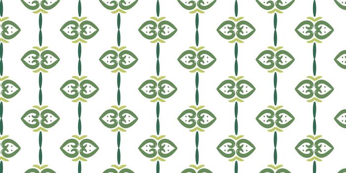 Vertical Abstract Green Lattice Pattern vector