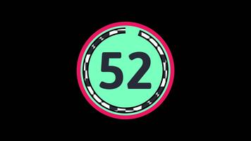 55 tweede countdown timer tonen aantal binnen een groen cirkel met dynamisch circulaire vooruitgang animatie Aan zwart achtergrond geschikt voor deadline tijdopnemers, presentatie video