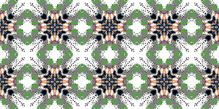 Seamless Dot Pattern on White. background noise. Abstract Symmetrical Stipple Mosaic. Dotted Ornament Repeating Pattern. Contemporary Abstract Dot Art Tiling Backdrop vector