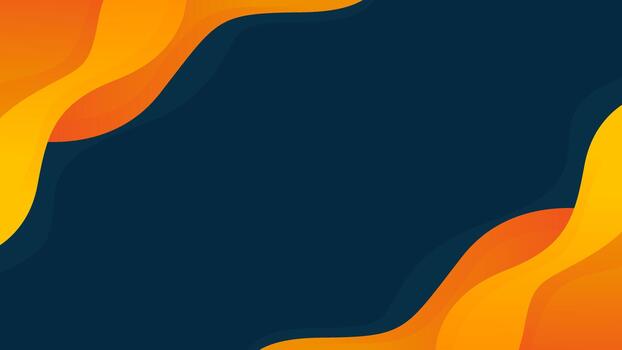 Abstract orange and dark blue fluid wave background. Modern gradient dynamic wallpaper. Template banner background for sales, ads, business, presentations, web, pages, and more vector