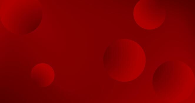 Red abstract background with circles Gradient mesh for Copy Space vector