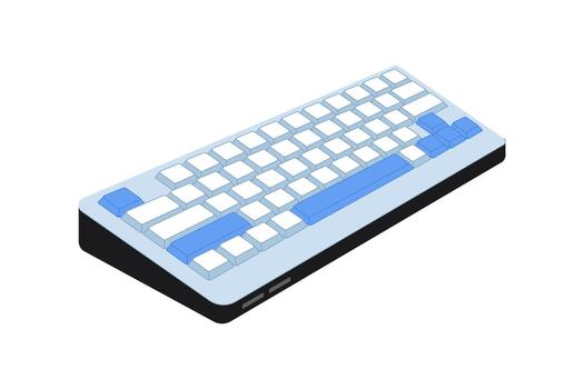 Mechanical Keyboard and Computer Accessory vector