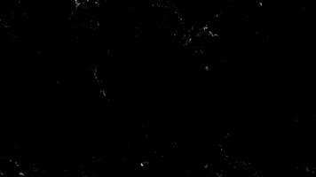 rápido Moviente arañazos y polvo partícula cubrir efecto en negro antecedentes video