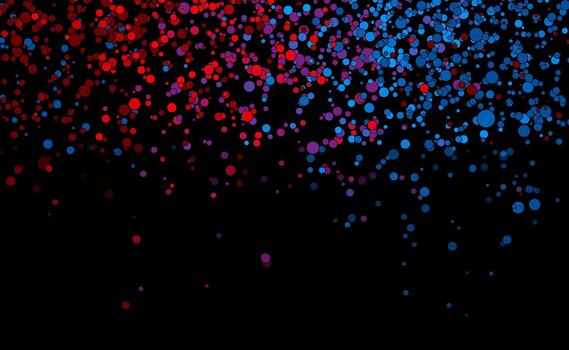 azul rojo circulo puntos resumen tecnología geométrico antecedentes vector