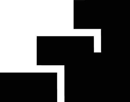 Abstract black and white geometric pattern with sharp angles and contrasting shapes. vector