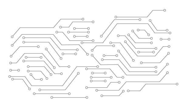 Technology black circuit diagram concept. High-tech circuit board connection system. vector