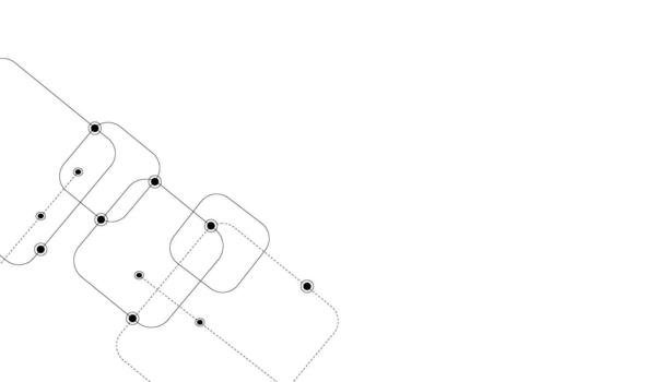 Circuit connect lines and dots. Simple technology graphic background vector