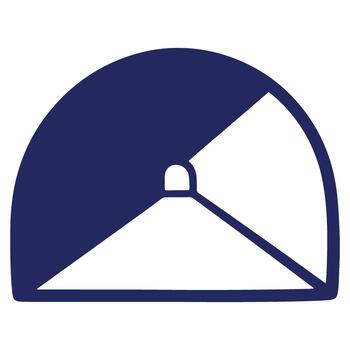 Abstract Tunnel Vision Icon with Light and Shadow Exploring Perspective and Depth in Design for Modern Applications vector