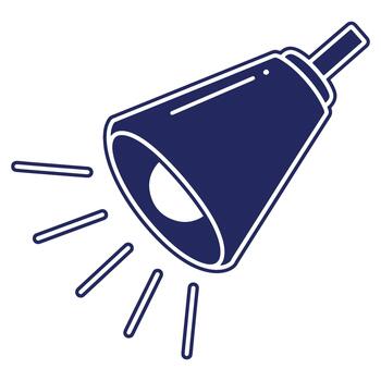 image of a spotlight shining brightly in the darkness creating strong beams of light for emphasis and visibility vector