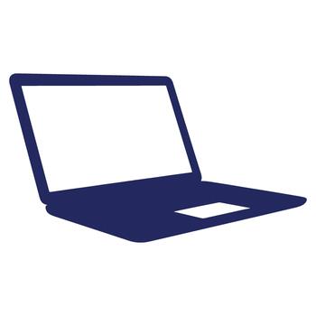 aislado ordenador portátil computadora ilustración para digital diseño y remoto trabajo visualización en blanco antecedentes para tecnología y conectividad conceptos vector