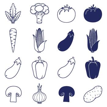 Fresco vegetales arreglado en un gráfico modelo para sano comiendo y Cocinando ilustraciones y gráfico diseño elementos y vegetal tema modelo vector