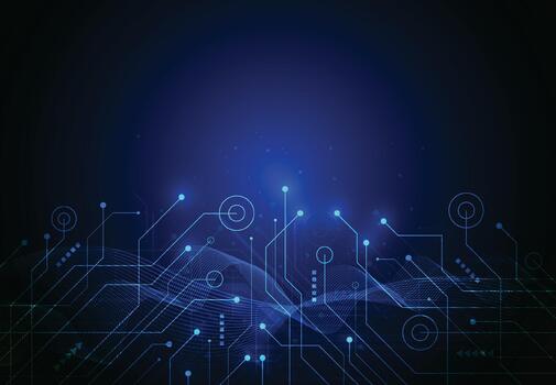 resumen tecnología digital antecedentes con circuito tablero y electrónico tarjeta madre red conexión. vector