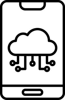 Mobile Cloud Platform vector