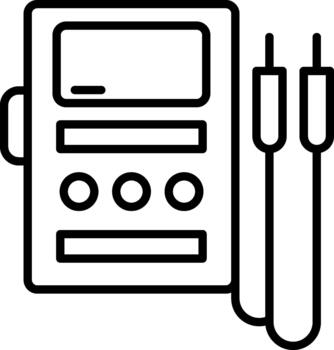 Digital Voltmeter Device vector