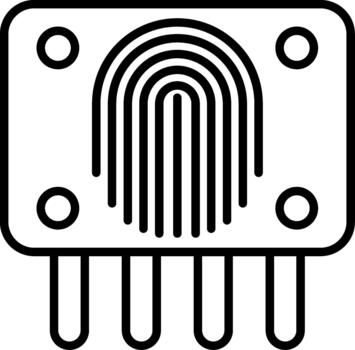 Capacitive Touch Sensor vector