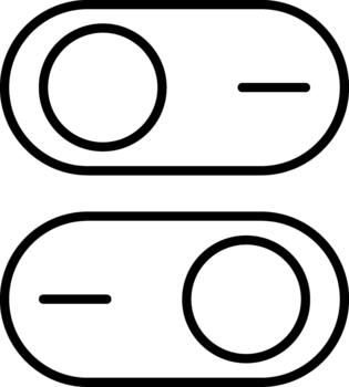 Toggle Switch Button vector