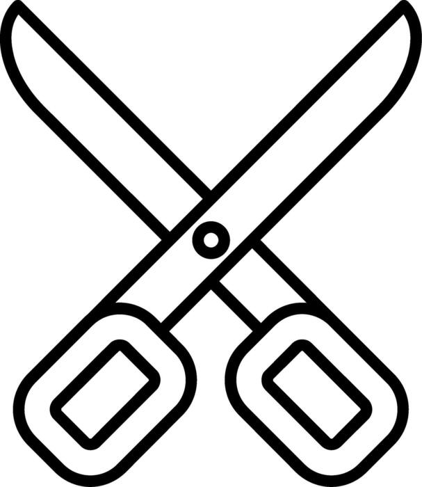 Scissors Outline Vector Art, Icons, and Graphics for Free Download