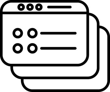 Browser Navigation Tabs vector