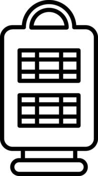 Waffle Menu Board vector