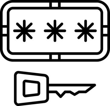 Secure Login Credentials vector