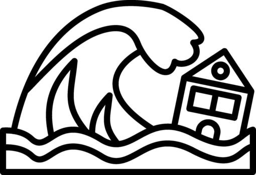 Ocean Tsunami Wave vector