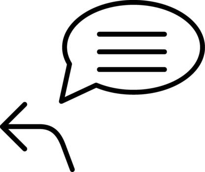 Quick Reply Option vector