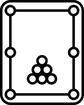 piscina de billar mesa vector