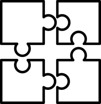 Solving Puzzle Game vector