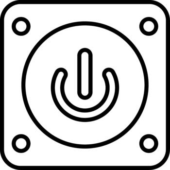 System Power Button vector