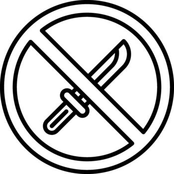 Do Not Open With Knife vector