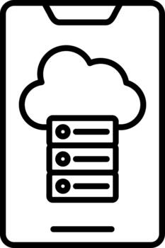 Cloud Storage Folder vector