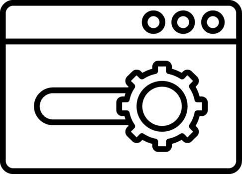 Internet Browser Window vector