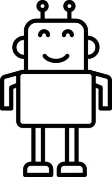 estudiante robótica proyecto vector