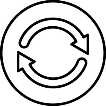 Data Refresh Button vector