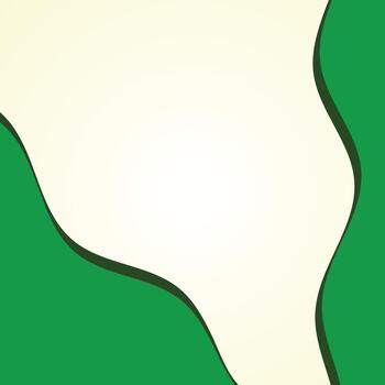 green abstract background with wavy shapes vector