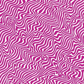 Abstract psychedelic swirling purple color lines pattern in white background vector