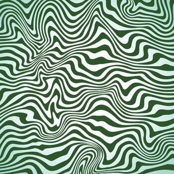 green swirling lines creating a dynamic, energetic abstract pattern with a bold, graphic style vector