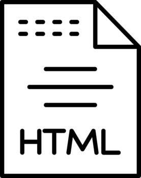HTML Markup Language vector