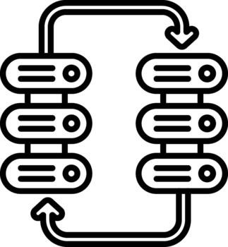 Cloud Data Migration vector