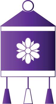 Vesak Day Element Gradient on White Background vector