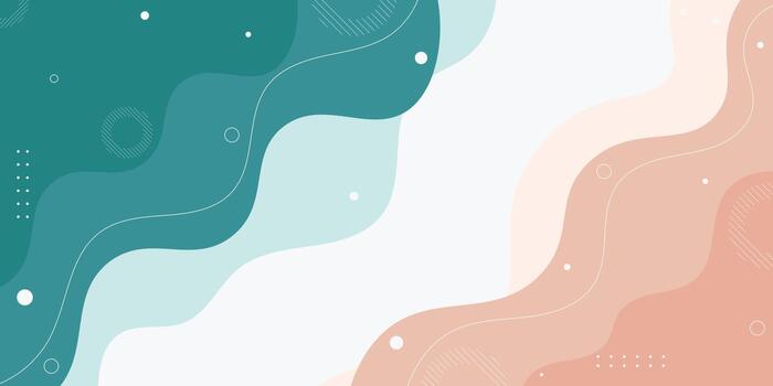 Colorful abstract wave patterns vector