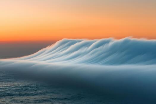 a large wave is seen breaking on the ocean photo