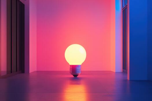 un ligero bulbo es iluminado arriba en un habitación foto