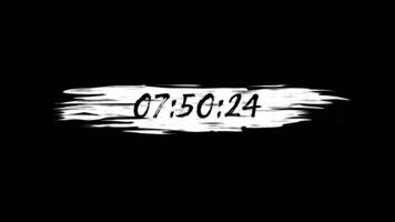 10 second countdown timer animation with a paintbrush effect video