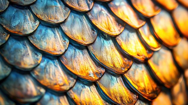 A close up of a fish's scale photo
