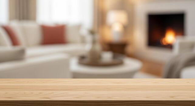 Warm and inviting living room scene with a cozy fireplace and comfortable sofa creating a perfect atmosphere for relaxation and gatherings photo