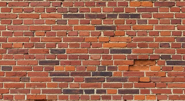 Rich textured vintage red brick wall background offering rustic charm and architectural detail for versatile design projects photo