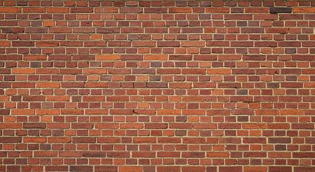 Authentic weathered red brick wall texture provides a classic, rustic backdrop for diverse design projects and architectural concepts. photo