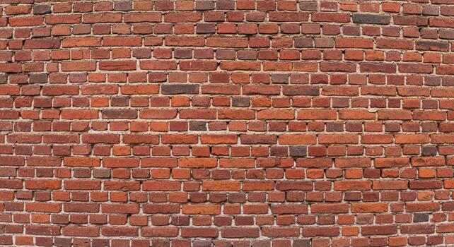 auténtico Envejecido rojo ladrillo pared textura proporciona un rústico, clásico fondo para diseño proyectos y arquitectónico visualizaciones. foto